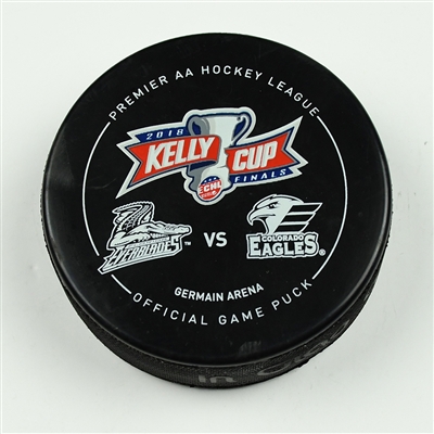 J.C. Beaudin - Colorado Eagles - 2018 Kelly Cup Finals - Goal Puck - Game 4 - Goal #11