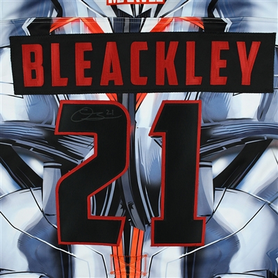 Conner Bleackley - Tulsa Oilers - 2017-18 MARVEL Ultron Super Hero Night - Game-Issued Autographed Jersey