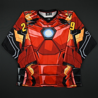 Ian Brady - Rapid City Rush - 2017-18 MARVEL Super Hero Night - Game-Worn Autographed Jersey 