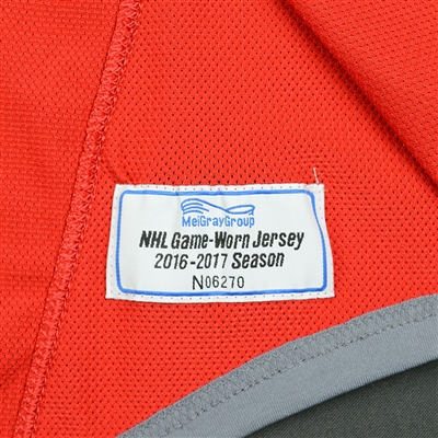 Andre Burakovsky - Washington Capitals - 2016-17 Practice-Worn Jersey