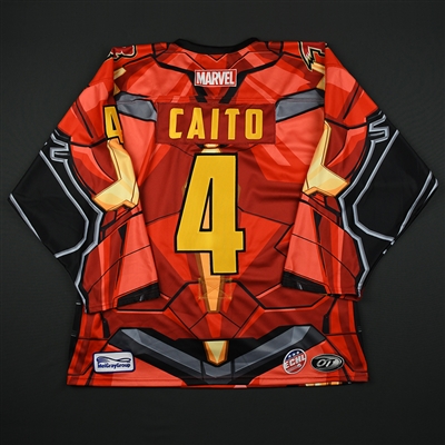 Matt Caito - Rapid City Rush - 2017-18 MARVEL Super Hero Night - Game-Issued Jersey 