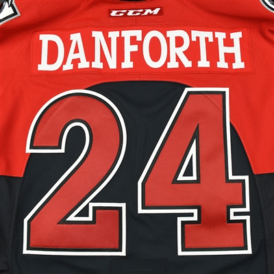 Justin Danforth - Cincinnati Cyclones - 2018 Fantasy Team Skater - Game-Issued Jersey