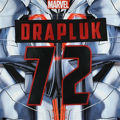 Eric Drapluk - Tulsa Oilers - 2017-18 MARVEL Ultron Super Hero Night - Game-Worn Autographed 1st Period Only Jersey