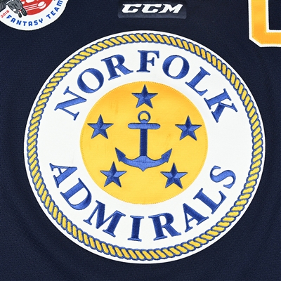 Brodie Dupont - Norfolk Admirals - 2018 Fantasy Team Skater - Game-Worn Autographed Jersey w/C - Worn Mar. 2, 2018