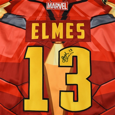 Josh Elmes - Rapid City Rush - 2017-18 MARVEL Super Hero Night - Game-Worn Autographed Jersey w/A