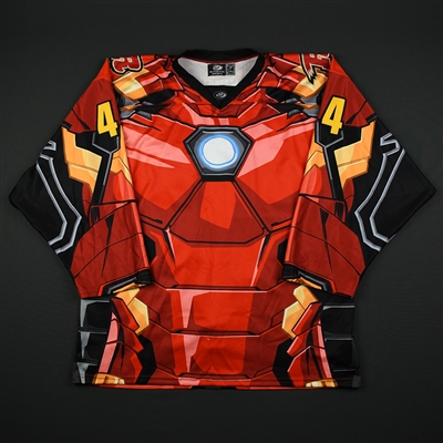 Geoff Fortman - Rapid City Rush - 2017-18 MARVEL Super Hero Night - Game-Worn Autographed Jersey 