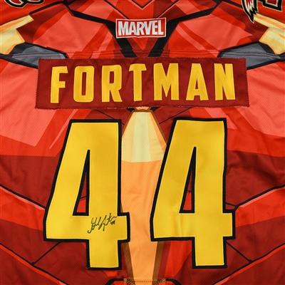 Geoff Fortman - Rapid City Rush - 2017-18 MARVEL Super Hero Night - Game-Worn Autographed Jersey 