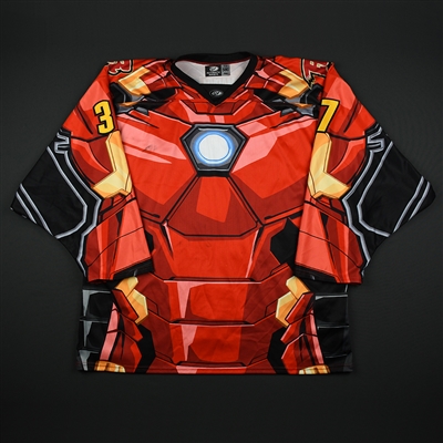 Christian Frey - Rapid City Rush - 2017-18 MARVEL Super Hero Night - Game-Worn Autographed Jersey 