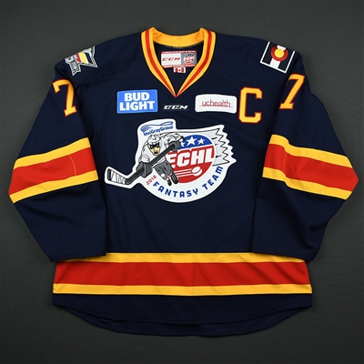 Matt Garbowsky - Colorado Eagles - 2018 Fantasy Team Skater - Game-Worn Autographed Jersey w/C - Worn Mar. 7, 2018