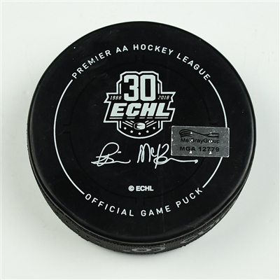 Matt Garbowsky - Colorado Eagles - 2018 Kelly Cup Finals - Goal Puck - Game 3 - Goal #2