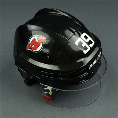 Brian Gibbons - New Jersey Devils - Game-Worn Helmet - 2017-18 NHL Regular Season