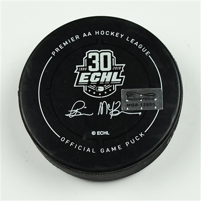 Ryan Harrison - Colorado Eagles - 2018 Kelly Cup Finals - Goal Puck - Game 6 - Goal #1