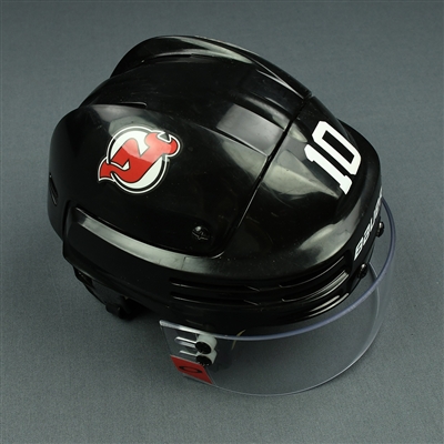 Jimmy Hayes - New Jersey Devils - Game-Worn Helmet - 2017-18 NHL Regular Season
