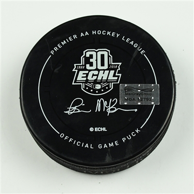 Mitchell Heard - Florida Everblades - 2018 Kelly Cup Finals - Goal Puck - Game 4 - Goal #6