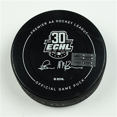 Mitchell Heard - Florida Everblades - 2018 Kelly Cup Finals - Goal Puck - Game 4 - Goal #7