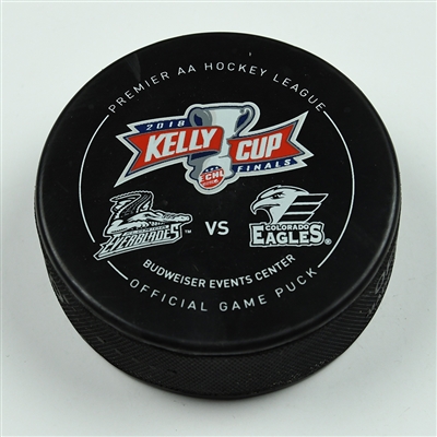 Mitchell Heard - Florida Everblades - 2018 Kelly Cup Finals - Goal Puck - Game 2 - Goal #7