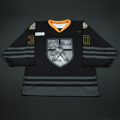 Cal Heeter - Orlando Solar Bears - 2018 Golden Goalie - Game-Worn Autographed Jersey - Worn Feb. 25, 2018