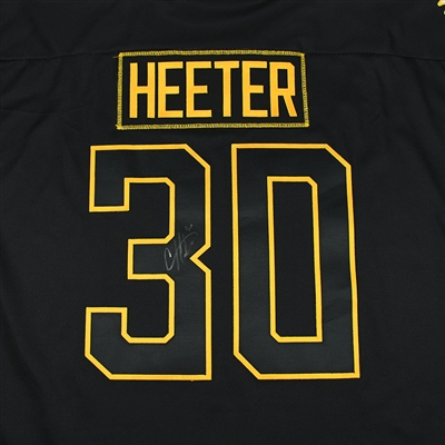 Cal Heeter - Orlando Solar Bears - 2018 Golden Goalie - Game-Worn Autographed Jersey - Worn Feb. 25, 2018