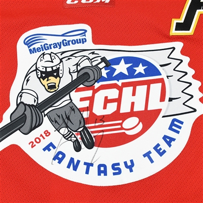 James Henry - Adirondack Thunder - 2018 Fantasy Team Skater - Game-Worn Autographed Jersey - Worn Feb. 25, 2018