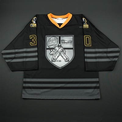 Jake Hildebrand - Tulsa Oilers - 2018 Golden Goalie - Game-Issued Autographed Jersey 
