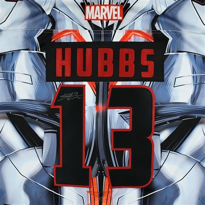 Dylan Hubbs - Tulsa Oilers - 2017-18 MARVEL Ultron Super Hero Night - Game-Worn Autographed 1st Period Only Jersey