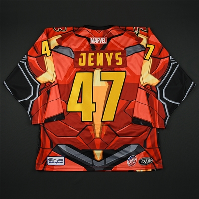 Pavel Jenys - Rapid City Rush - 2017-18 MARVEL Super Hero Night - Game-Issued Jersey 