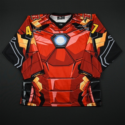 Pavel Jenys - Rapid City Rush - 2017-18 MARVEL Super Hero Night - Game-Issued Jersey 