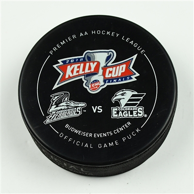 Michael Joly - Colorado Eagles - 2018 Kelly Cup Finals - Goal Puck - Game 6 - Goal #3