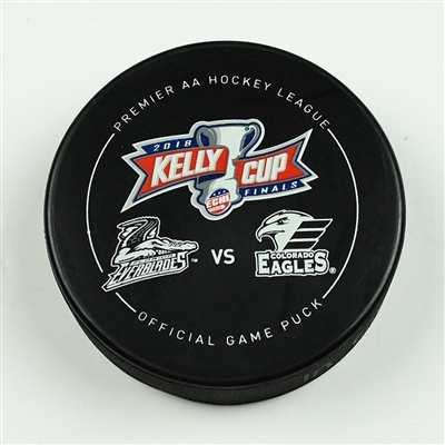 Michael Joly - Colorado Eagles - 2018 Kelly Cup Finals - Goal Puck - Game 7 - Goal #2