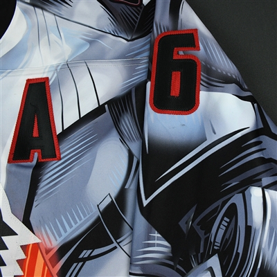 Chris Joyaux - Tulsa Oilers - 2017-18 MARVEL Ultron Super Hero Night - Game-Worn Autographed 1st Period Only Jersey