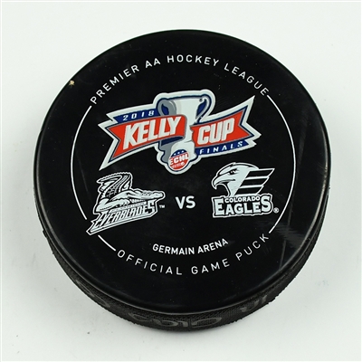 Zack Kamrass - Florida Everblades - 2018 Kelly Cup Finals - Goal Puck - Game 5 - Goal #5