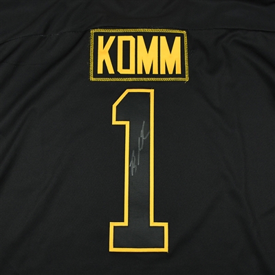 Branden Komm - Reading Royals - 2018 Golden Goalie - Game-Worn Autographed Jersey - Worn Mar. 14, 2018