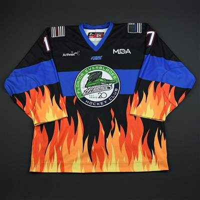 Denis Leary - Florida Everblades - Autographed Guns N Hoses Themed Charity Jersey - 2017-18  Season