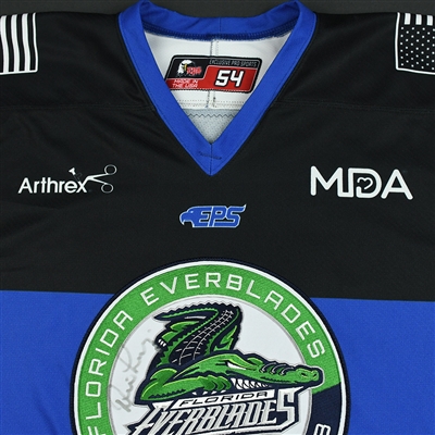 Denis Leary - Florida Everblades - Autographed Guns 'N Hoses Themed Charity Jersey - 2017-18  Season