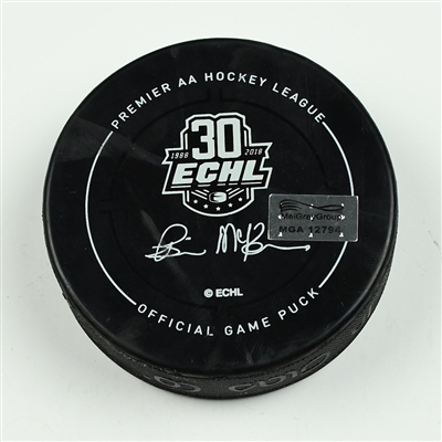 Steven Lorentz - Florida Everblades - 2018 Kelly Cup Finals - Goal Puck - Game 4 - Goal #8