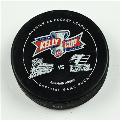Steven Lorentz - Florida Everblades - 2018 Kelly Cup Finals - Goal Puck - Game 5 - Goal #4