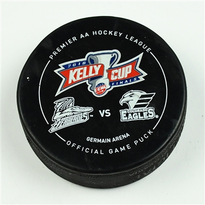 Stephen MacAulay - Florida Everblades - 2018 Kelly Cup Finals - Goal Puck - Game 3 - Goal #7