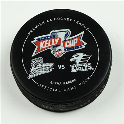Stephen MacAulay - Florida Everblades - 2018 Kelly Cup Finals - Goal Puck - Game 5 - Goal #1 - Game-Winning Goal