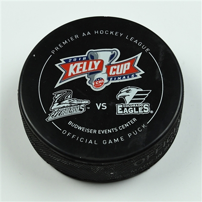 Stephen MacAulay - Florida Everblades - 2018 Kelly Cup Finals - Goal Puck - Game 2 - Goal #6