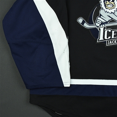 Bobby MacIntyre - Jacksonville Icemen - 2017-18 Regular Season Game-Worn Black Jersey 