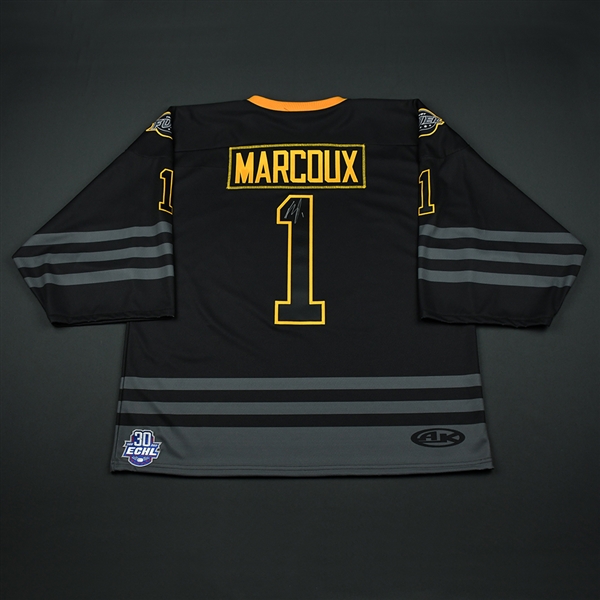 Etienne Marcoux - Indy Fuel - 2018 Golden Goalie - Game-Issued Autographed Jersey 