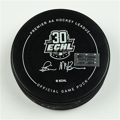 Jake Marto - Colorado Eagles - 2018 Kelly Cup Finals - Goal Puck - Game 6 - Goal #4 - Game Winning Goal