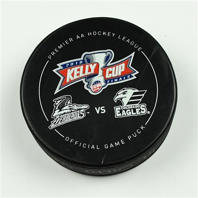 John McCarron - Florida Everblades - 2018 Kelly Cup Finals - Goal Puck - Game 7 - Goal #3