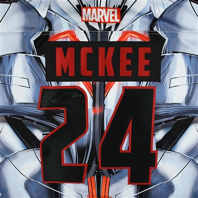Mike McKee - Tulsa Oilers - 2017-18 MARVEL Ultron Super Hero Night - Game-Worn Autographed 1st Period Only Jersey
