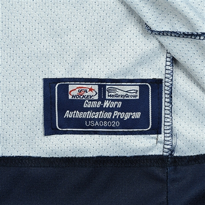 K'Andre Miller - 2018 U.S. National Under-18 IIHF Men's World Championship - Game-Worn Blue Jersey