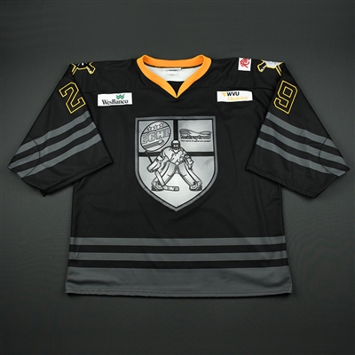 Adam Morrison - Wheeling Nailers - 2018 Golden Goalie - Game-Worn Autographed Jersey - Worn Mar. 7, 2018