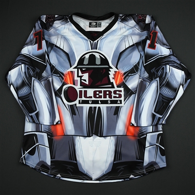 Vladimir Nikiforov - Tulsa Oilers - 2017-18 MARVEL Ultron Super Hero Night - Game-Issued Jersey