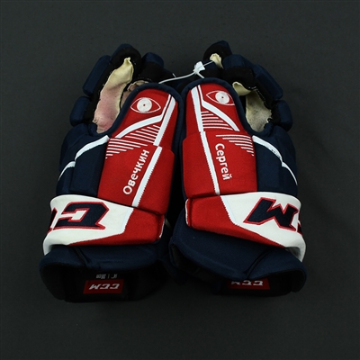  Alex Ovechkin - Washington Capitals - 2017-18 Game-Worn Gloves