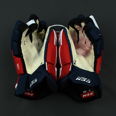  Alex Ovechkin - Washington Capitals - 2017-18 Game-Worn Gloves