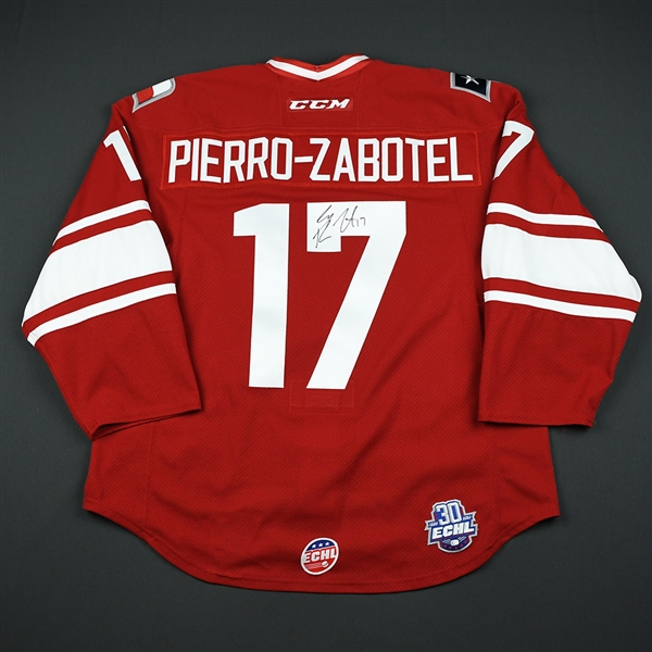 Casey Pierro-Zabotel - Allen Americans - 2018 Fantasy Team Skater - Game-Worn Autographed Jersey - Worn Mar. 3, 2018